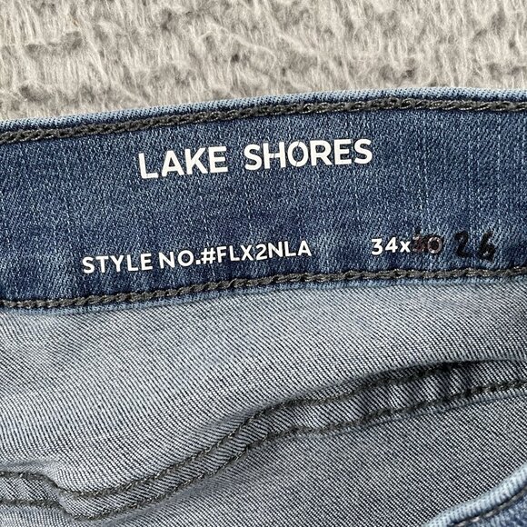 Mugsy Jeans Mens 34x27* Lake Shores Flex Straight Leg Blue Denim - Picture 4 of 9